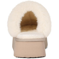 Cozy Fuzzy Platform Slippers for Women – Ultimate Comfort & Style for Winter