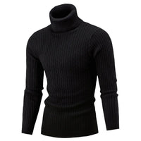 Winter Men Pullover Top Turtleneck Long Sleeve Thick Warm Sweater Slim Pullover Casual Knitwear Elasticity Knitwear Men Clothing