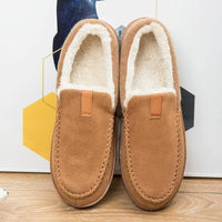 Luxury Men’s Winter Slippers - Plush Comfort for Home Relaxation