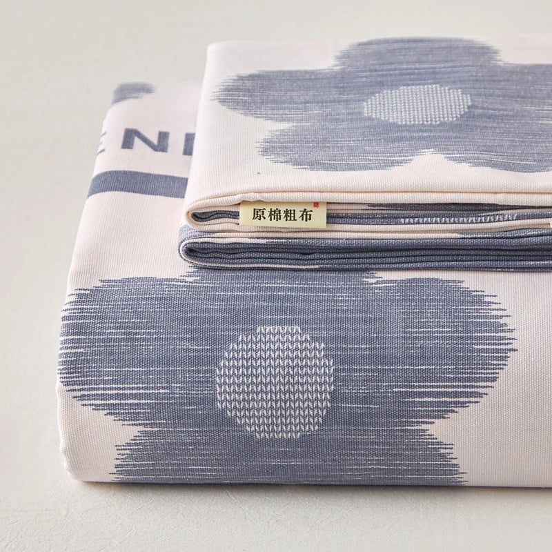 Luxurious 100% Cotton Bed Sheets - Thickened Floral Print for Ultimate Comfort