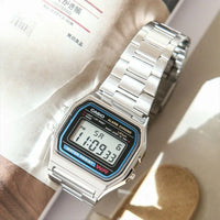 Casio Retro Classic Sports Watch A158WA-1D Multi-Function LED Waterproof Electronic Wristwatch