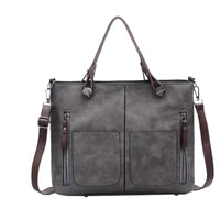 Women's Retro PU Leather Crossbody Handbag Fashion Classical Style Shoulder Purse Casual Daily Bag Large Capacity Tote Simple