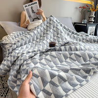 Experience Ultimate Comfort with Our Luxury Cotton Throw Blanket