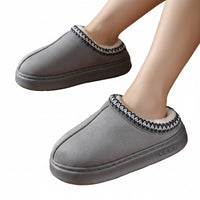 Men's Faux Suede Home Slippers - Comfortable & Stylish Indoor Footwear