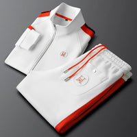 Men Tracksuit Sportswear Set Men's Jacket Trendy ins Embroidered Fashion Men's Jacket Trousers Two-Piece Suit