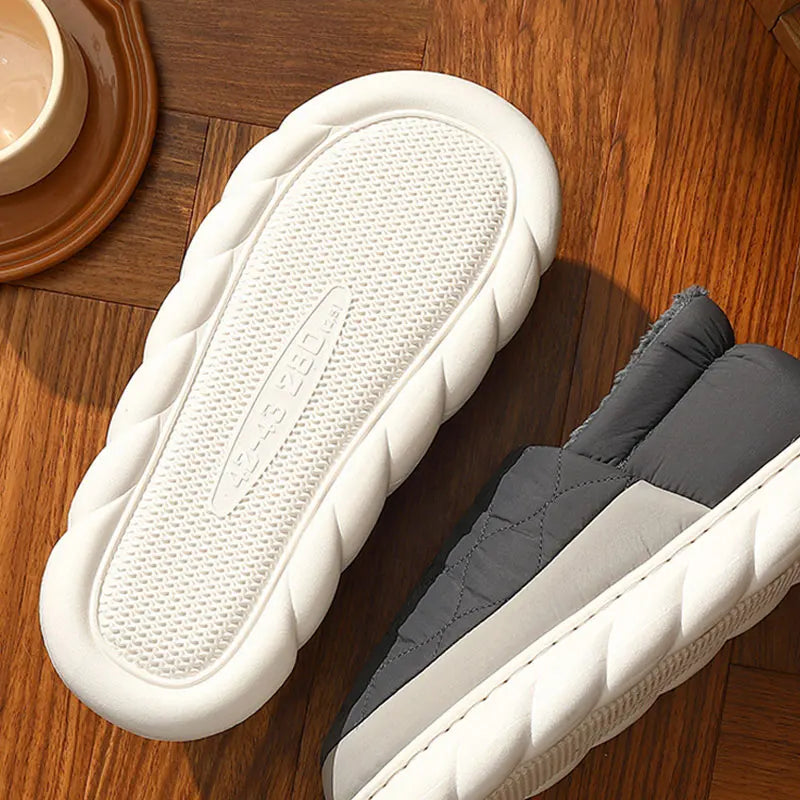 Bebealy Winter Men Slippers - Cozy and Stylish Indoor-Outdoor House Shoes