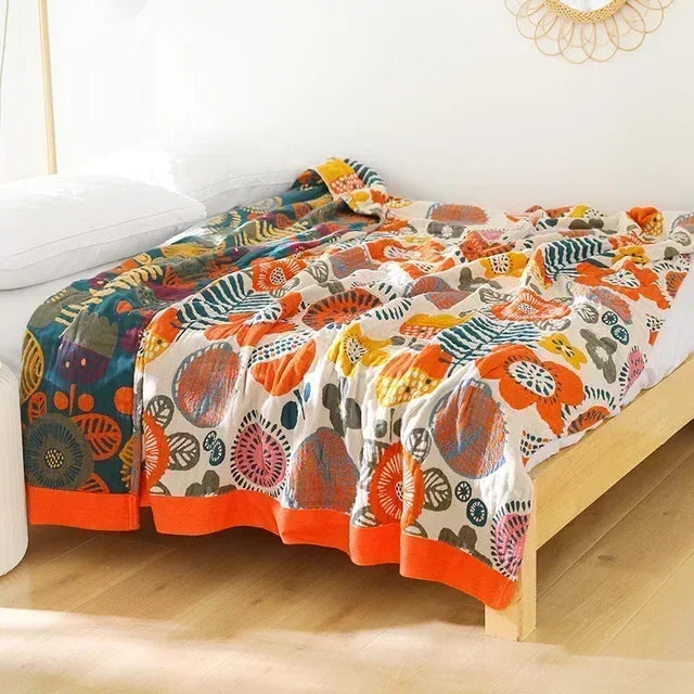 Elevate Your Summer Bliss with Our Boho Summer Cotton Quilt
