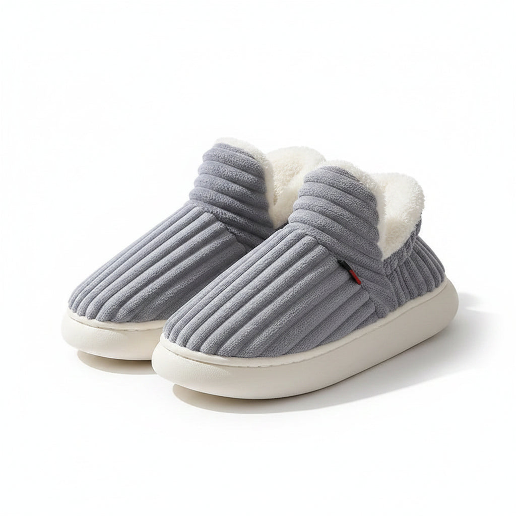 Bebealy Winter Men Slippers - Cozy and Stylish Indoor-Outdoor House Shoes