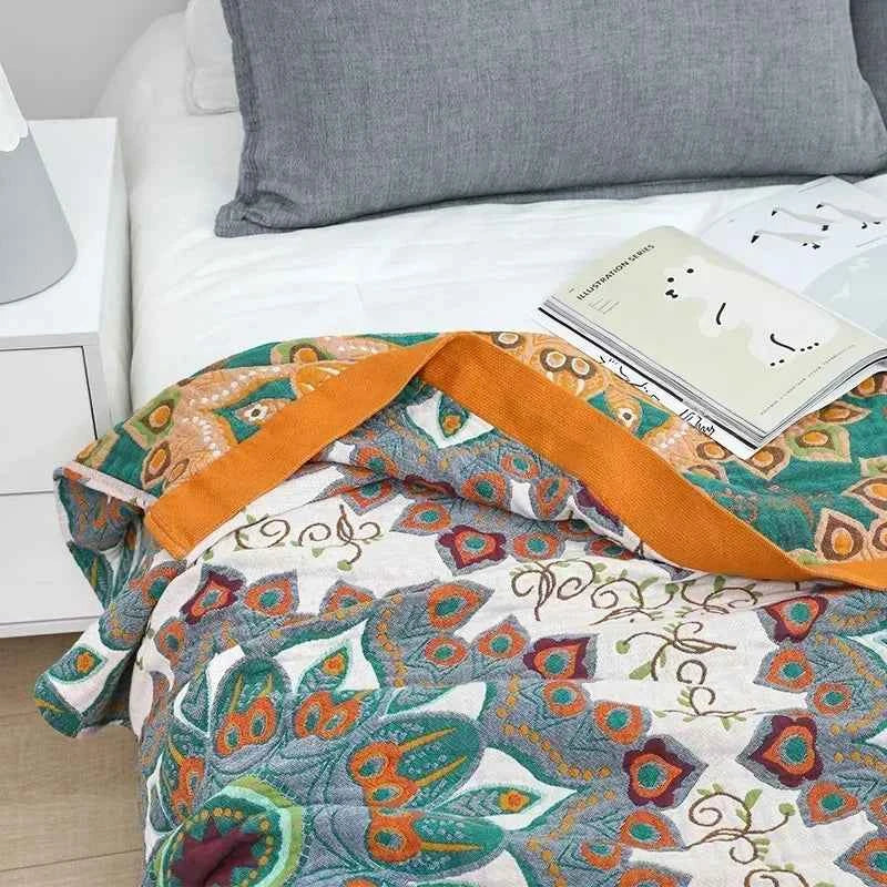 Summer Cool Quilt Casual Blanket New Cotton Blanket For Beds Boho Sofa Towel Throw Soft Mandala Bed Cover Double-sided Sheet