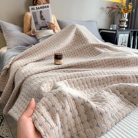 Experience Ultimate Comfort with Our Luxury Cotton Throw Blanket