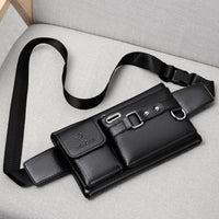 Men's PU Leather Crossbody Messenger Bag – Vintage Shoulder Bag