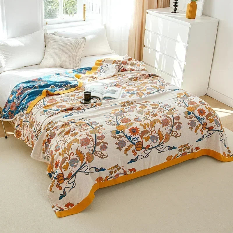 Elevate Your Summer Bliss with Our Boho Summer Cotton Quilt
