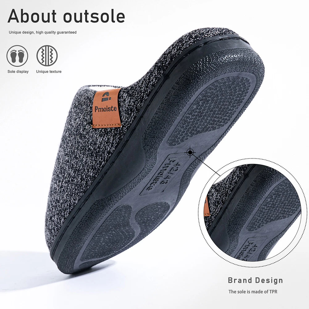 Men's Warm Knit Home Shoes for Ultimate Comfort and Style