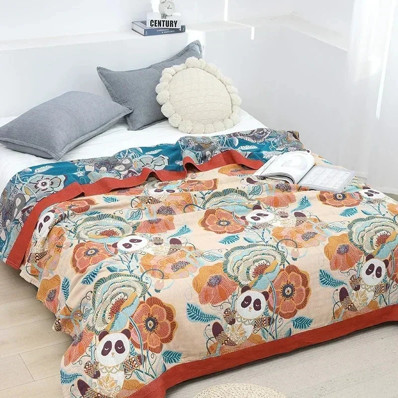 Elevate Your Summer Bliss with Our Boho Summer Cotton Quilt
