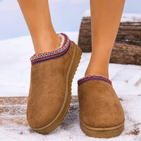 Cozy and Chic Women's Woven Snow Boots for Winter Comfort