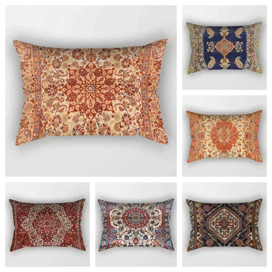Bohemian Style Lumbar Pillow Cover Home Living Room Sofa Decorative Cushion Cover