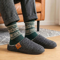 Men's Warm Knit Home Shoes for Ultimate Comfort and Style