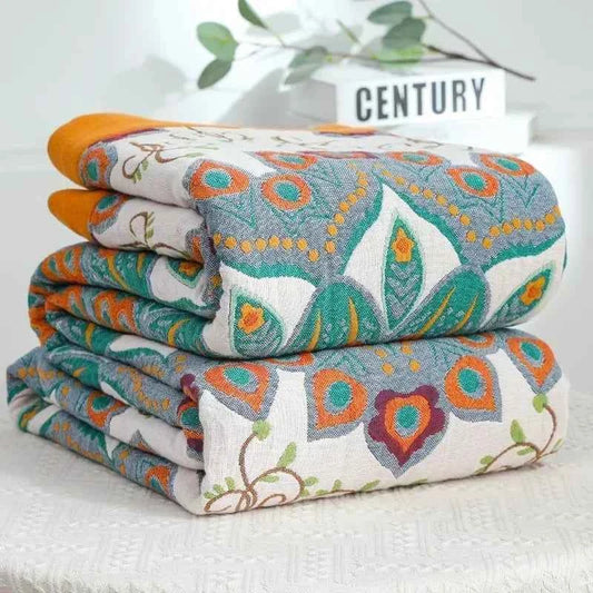 Summer Cool Quilt Casual Blanket New Cotton Blanket For Beds Boho Sofa Towel Throw Soft Mandala Bed Cover Double-sided Sheet