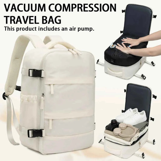 Ryanair Backpack Travel Cabin Airplane 43x30x18, Air Vacuum compression Backpack, Women Men Backpack Business Laptop Bag Handbag
