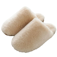 Women's Wool Slippers with Soft Shearling Lining for Cozy Winter Comfort