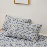 Luxurious 100% Cotton Bed Sheets - Thickened Floral Print for Ultimate Comfort