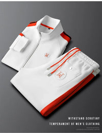 Men Tracksuit Sportswear Set Men's Jacket Trendy ins Embroidered Fashion Men's Jacket Trousers Two-Piece Suit