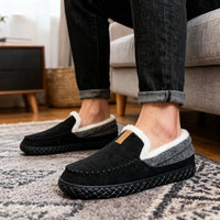 Luxury Men’s Winter Slippers - Plush Comfort for Home Relaxation
