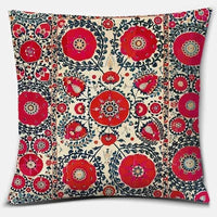Antique Red and Blue Series Home Office Decorative Pillow Bedroom Pillow Gift Sofa Car Cushion Cover