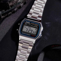 Casio A158WA-1D Retro Classic Small Square Multifunctional Sports Watch LED Digital Display Waterproof Electronic Wristwatch