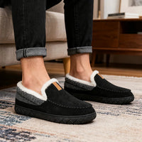 Luxury Men’s Winter Slippers - Plush Comfort for Home Relaxation