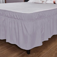 1PC Ruffled Bed Skirts with Ruffles - Double Layers, 200cm x 180/120cm, Wrinkle & Fade Resistant Fabric