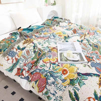 Cotton Gauze Blanket Lightweight Summer Air Conditioning Quilt Breathable Multi-Layer Towel Blanket for Bed Sofa Adult Couple