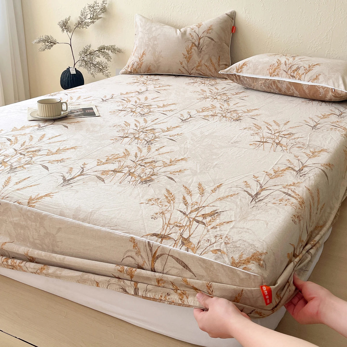 Luxurious Cotton Bed Sheets - Experience Ultimate Comfort with Our Jacquard Fitted Sheets