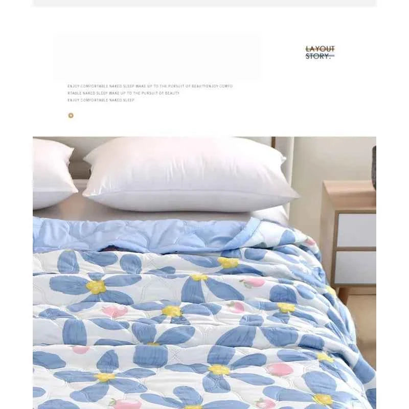 2026 NEW Print Summer Quilt Soft Lightweight Thin Comforter Breathable Machine Washable Air Conditioner Quilt