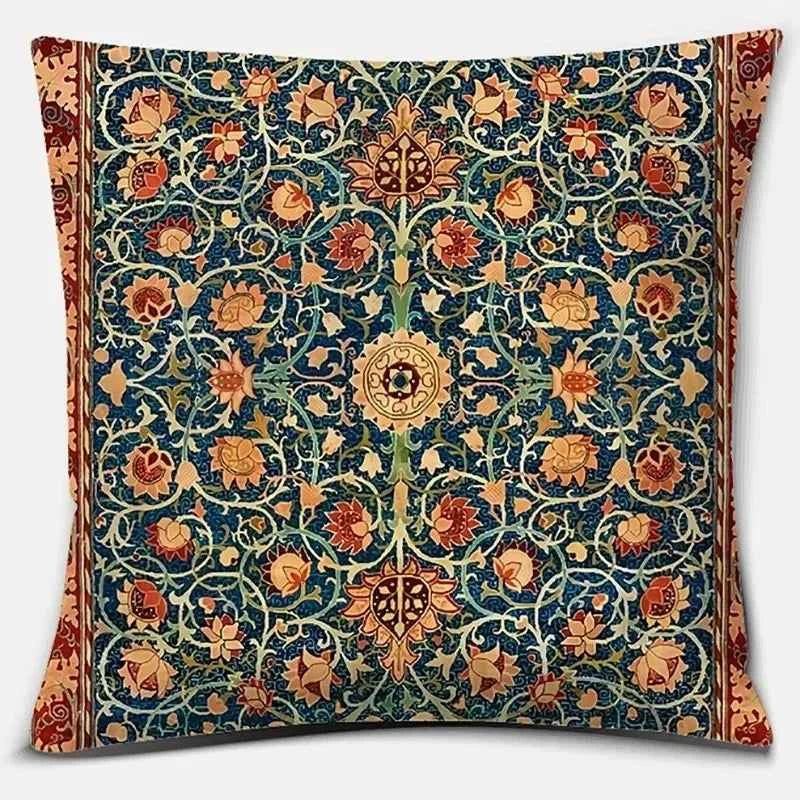 Antique Red and Blue Series Home Office Decorative Pillow Bedroom Pillow Gift Sofa Car Cushion Cover