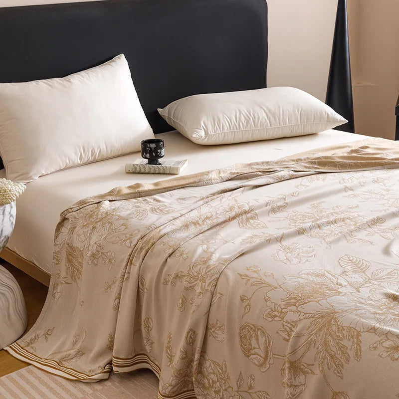 Bamboo Towel Quilt Blanket - Summer Softness for Cozy Comfort