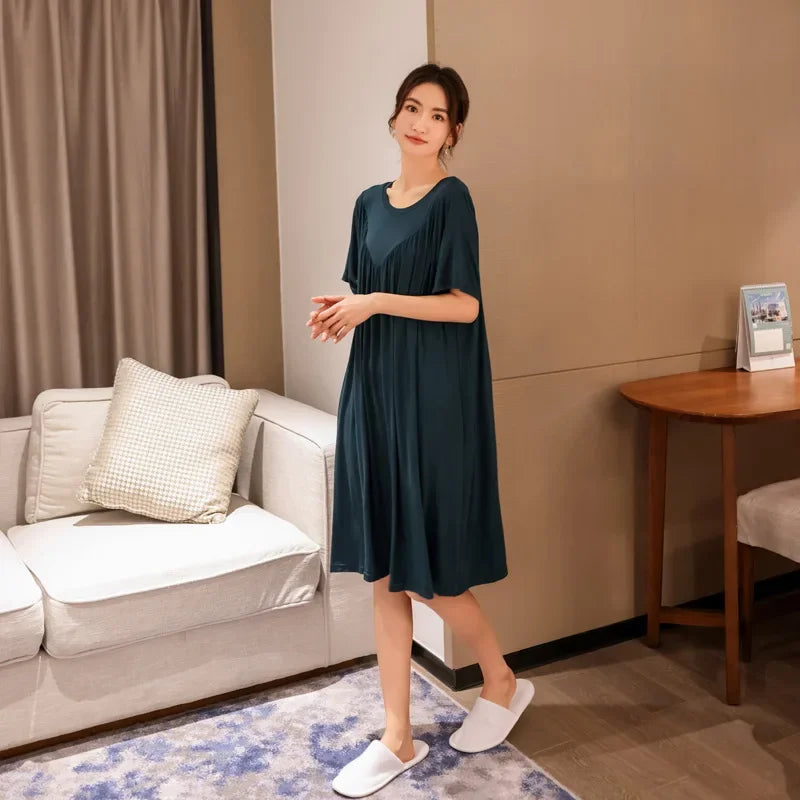 Luxurious Cotton Modal Nightgown for Women – Perfectly Crafted for Summer Comfort
