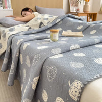 Experience Ultimate Comfort with Our Cotton Three-Layer Towel Blanket