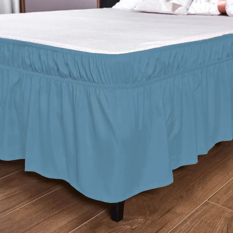 1PC Ruffled Bed Skirts with Ruffles - Double Layers, 200cm x 180/120cm, Wrinkle & Fade Resistant Fabric