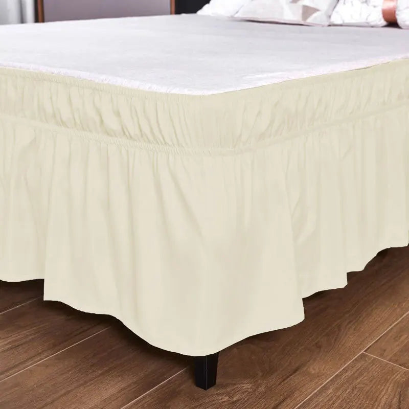 1PC Ruffled Bed Skirts with Ruffles - Double Layers, 200cm x 180/120cm, Wrinkle & Fade Resistant Fabric