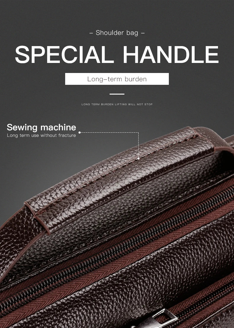 Men's PU Leather Crossbody Messenger Bag – Vintage Designer Style