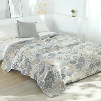 Cotton Muslin Throw Blanket - Soft, Versatile Comfort for Home and Travel