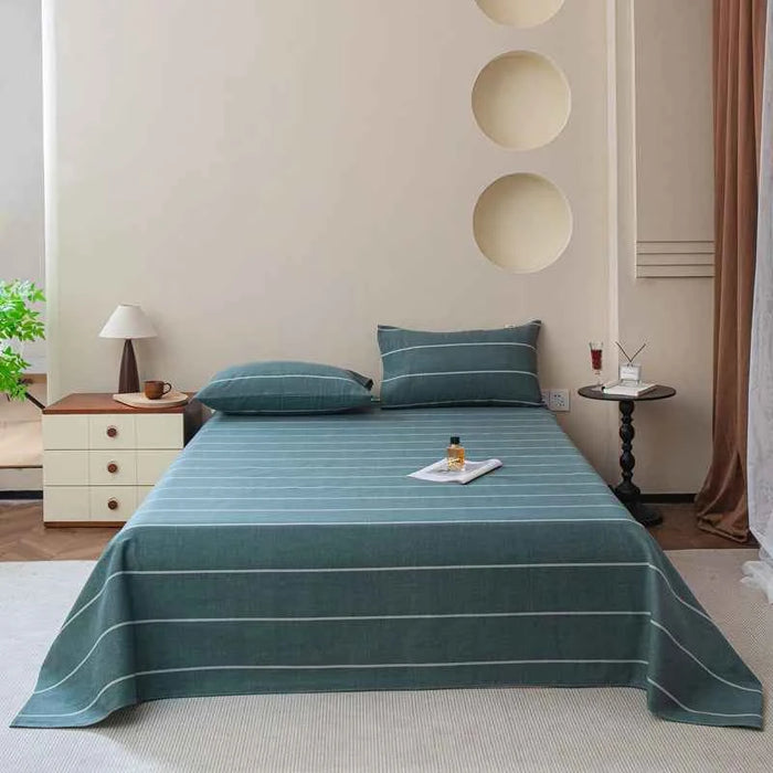 100% Cotton Thickened Bed Sheet Plant Flowers Printed Single Double Top King Sheets Pure Cotton Single Size Kids Bed Linen "