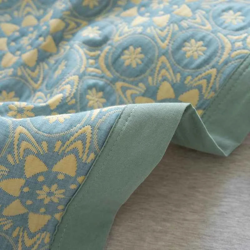 Bonenjoy 100% Cotton Bedspread Single Size Blanket Queen Size Bed Linen 침대커버 Retro Style Bed Sheets High Quality (No Pillowcase)