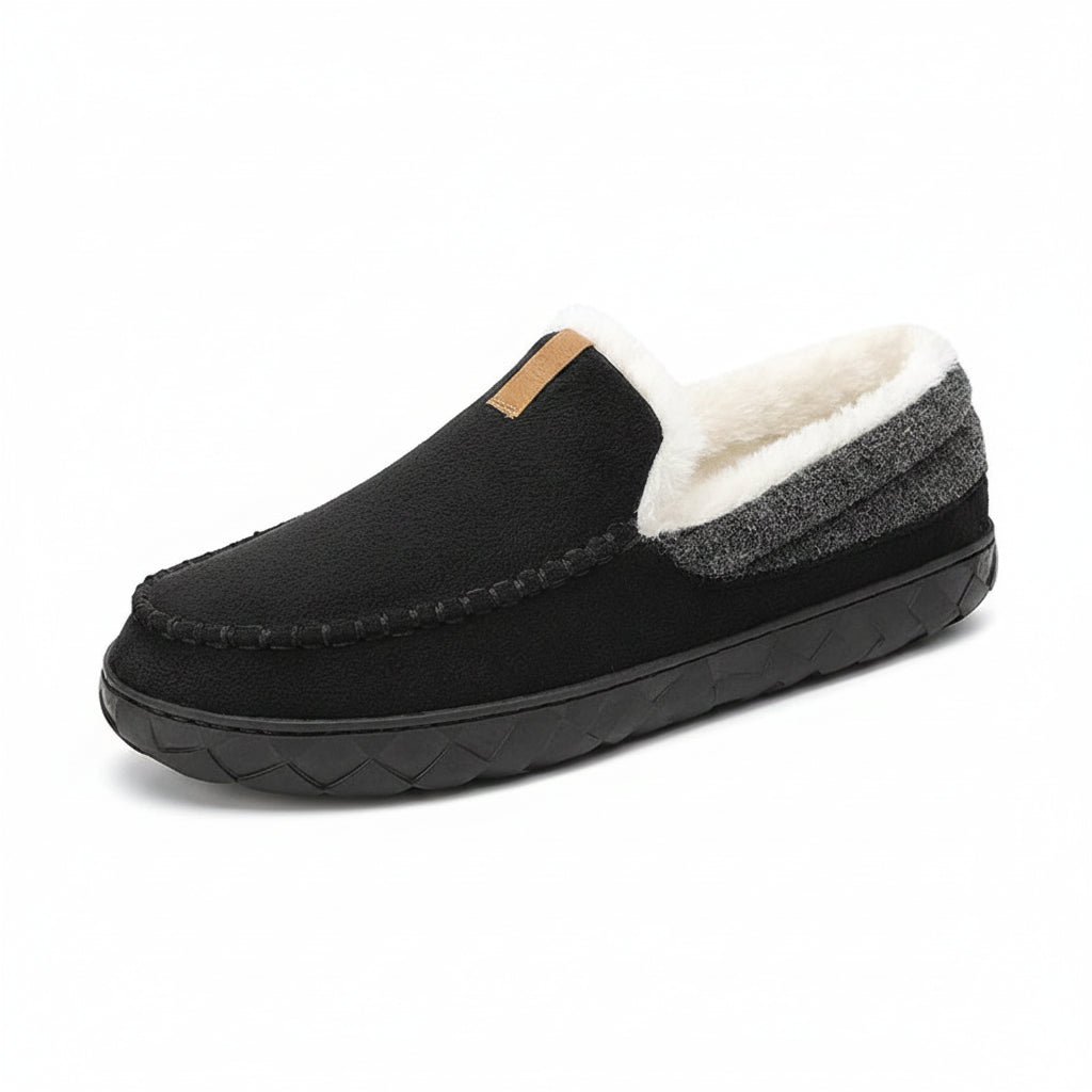 Men's Winter Plush Slippers - Comfortable Warmth for Home Relaxation