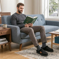 Luxurious Men's Warm Suede Slippers with Fleece Lining – Perfect for Cozy Winter Days