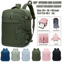 Airline Approved Backpack: The Ultimate 180° Open Cabin Carry-On with Shoe Compartment
