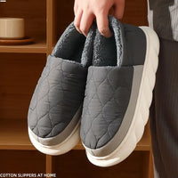 Bebealy Winter Men Slippers - Cozy and Stylish Indoor-Outdoor House Shoes