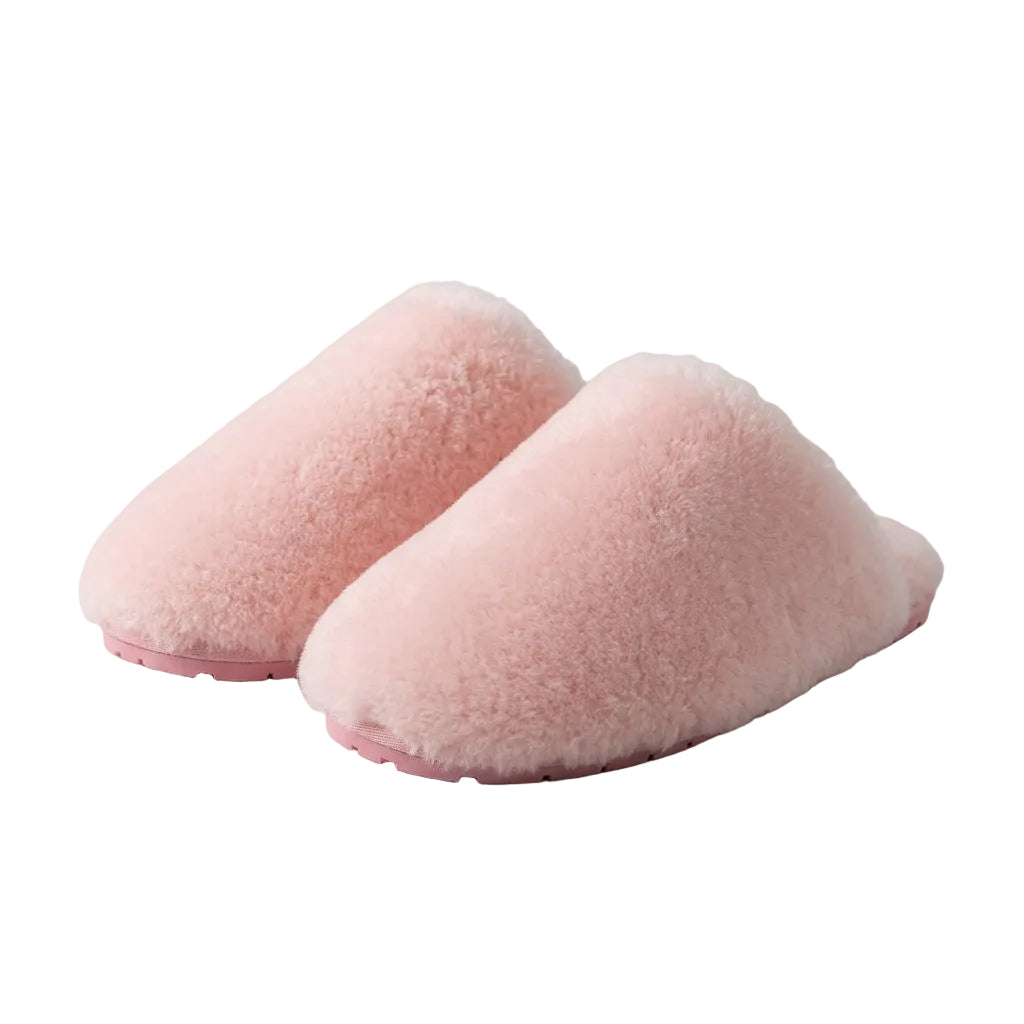 Women's Wool Slippers with Soft Shearling Lining for Cozy Winter Comfort