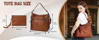 Women Designer Shoulder Bags - Large Leather Shoulder Handbags for Travel & Weekend Outdoor Use